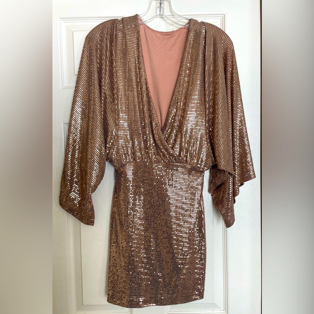 Gold Sequin Dress by Guess